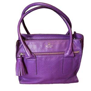 Kate Spade New York African Violet Pebbled Leather Southport Avenue Cameron Tass